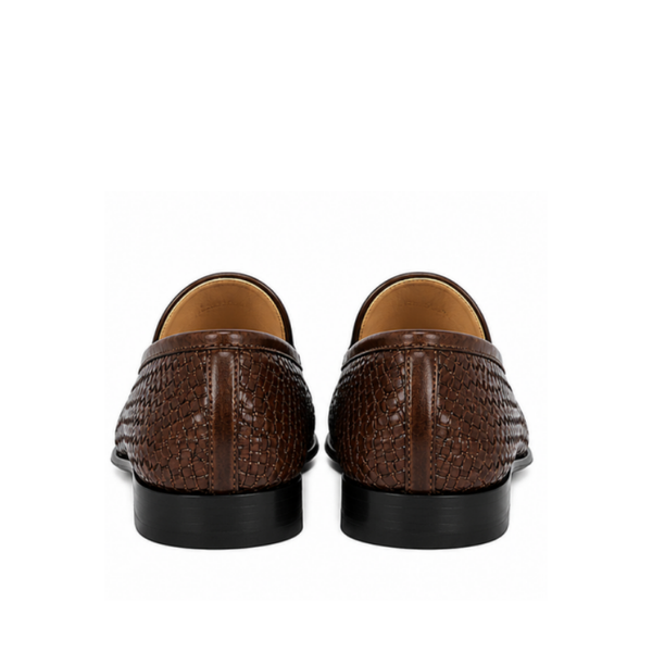 Lusso Woven Leather Dress Loafers