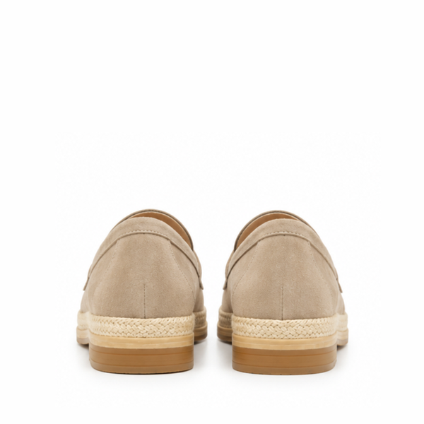 Luxury Artisan Suede Horsebit Espadrille Loafer