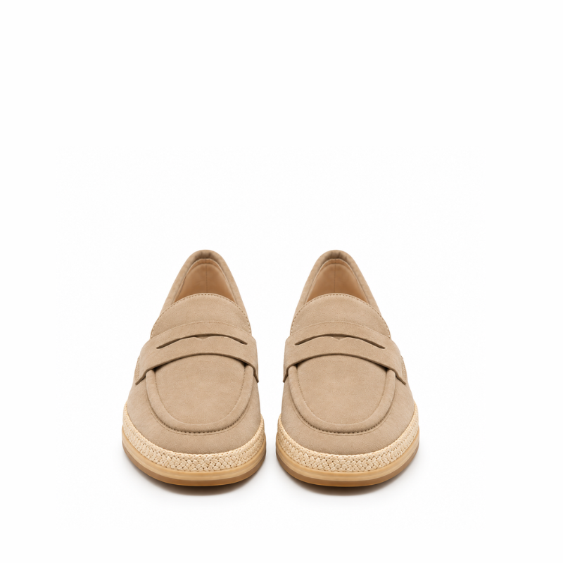 Luxury Artisan Suede Horsebit Espadrille Loafer