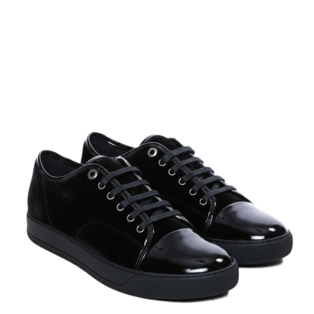 Luxury Blended Gloss Lace Sneakers