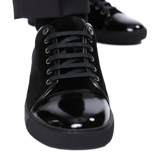 Luxury Blended Gloss Lace Sneakers