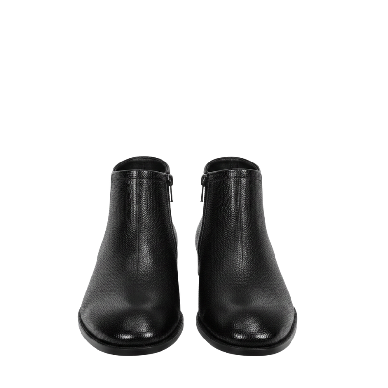 Luxury Craftsmanship in Minimalist Ankle Zipper Boots