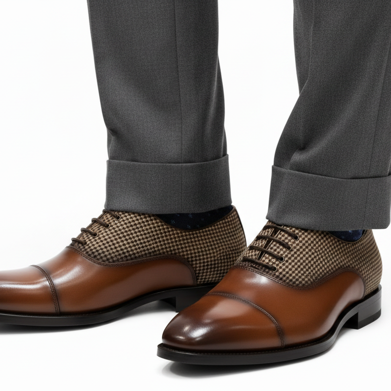 Luxury Elegance Two Tone Formal Oxford Shoes