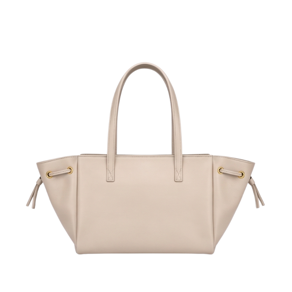 Luxury Elegant Double Pocket Leather Tote Bag