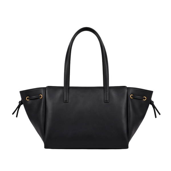 Luxury Elegant Double Pocket Leather Tote Bag