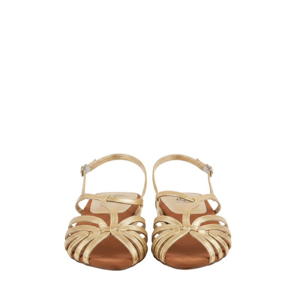 Luxury Metallic Strappy Flat Sandals