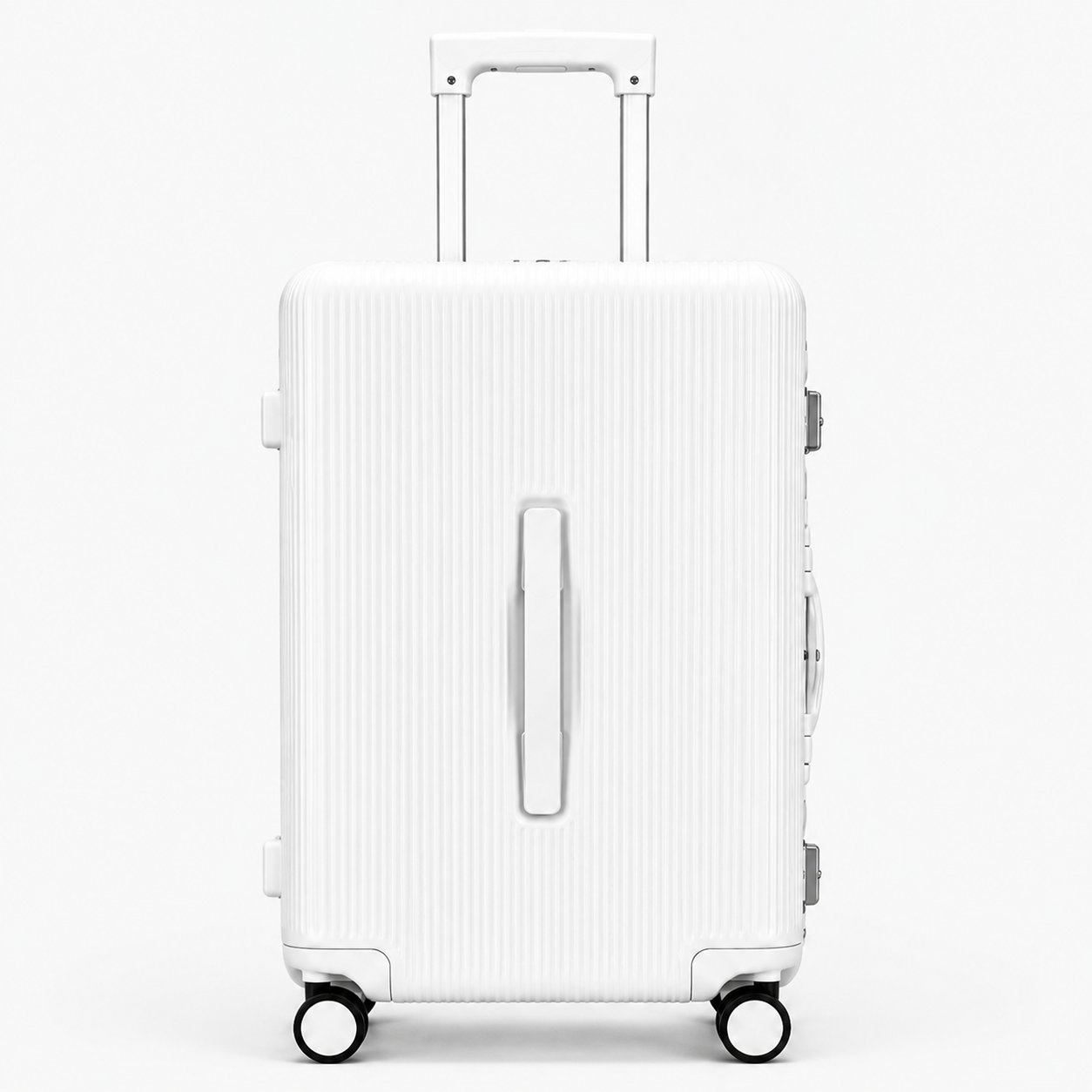 Luxury Ribbed Hard-Shell Cabin Trolley Bag