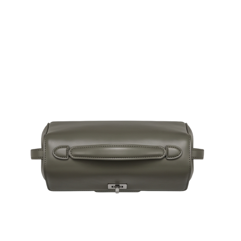 Luxury Structured Twist-Lock Top Handle Square Hand & Crossbody Bag