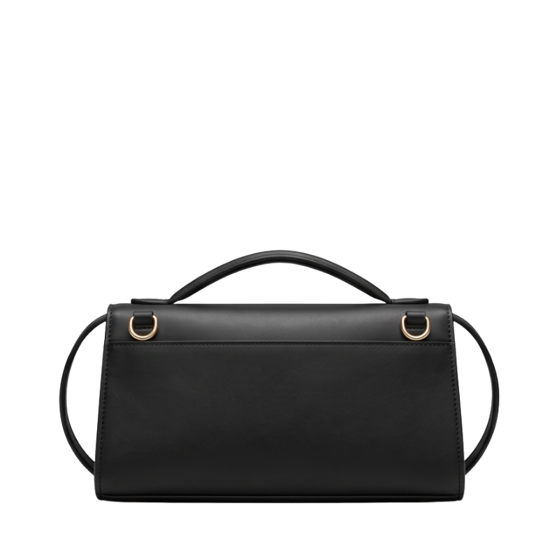 Luxury Structured Twist-Lock Top Handle Square Hand & Crossbody Bag