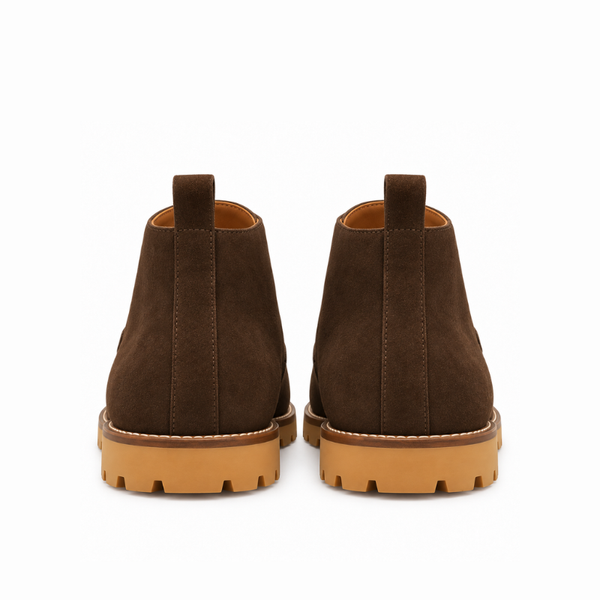 Luxury Suede Moc-Toe Ankle Boots