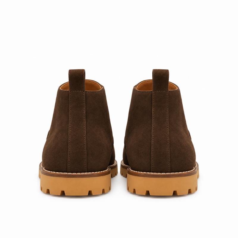 Luxury Suede Moc-Toe Ankle Boots