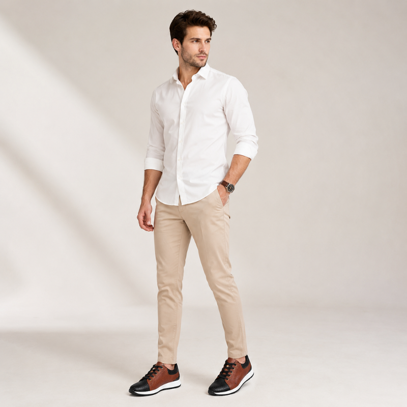 Maddox Exotic Leather Sneakers