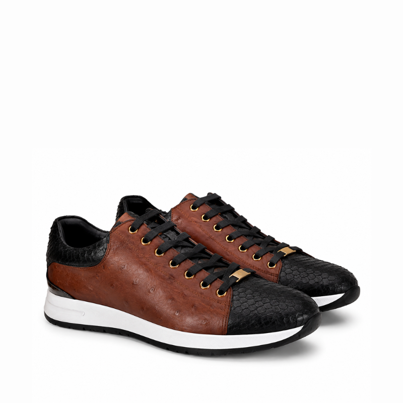Maddox Exotic Leather Sneakers
