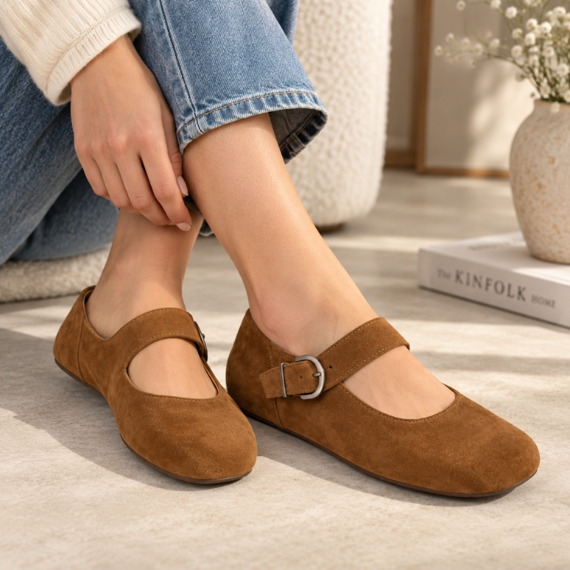 Mary Jane Buckle Flats