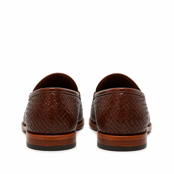 Matteo Classic Woven Tassel Loafers