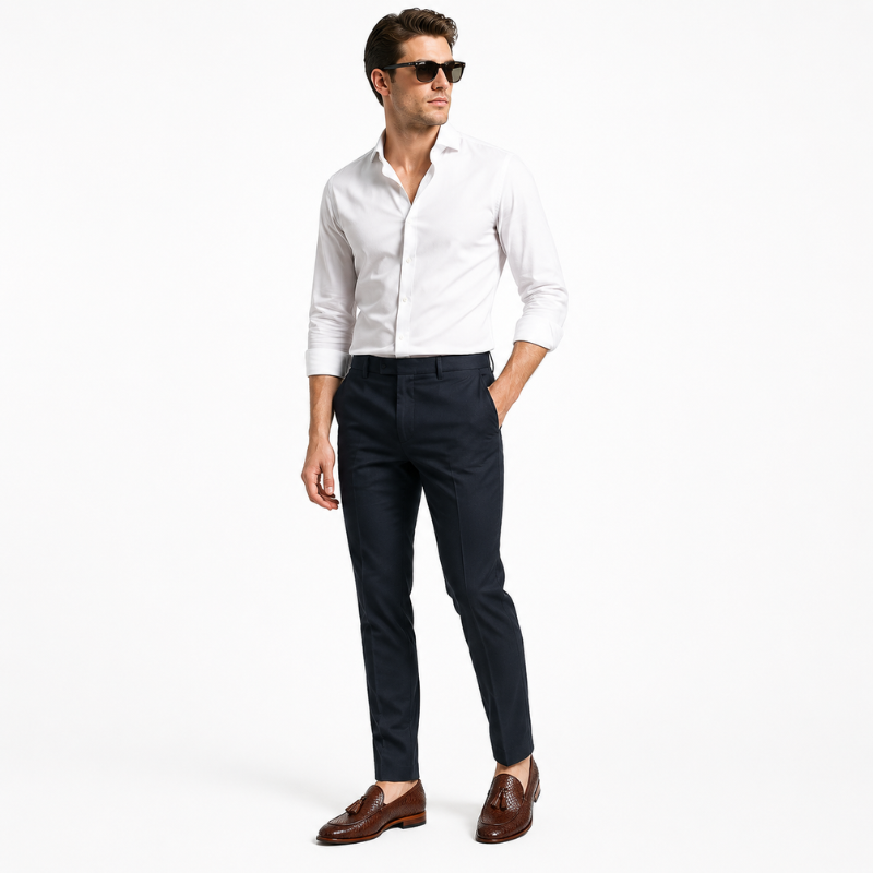 Matteo Classic Woven Tassel Loafers
