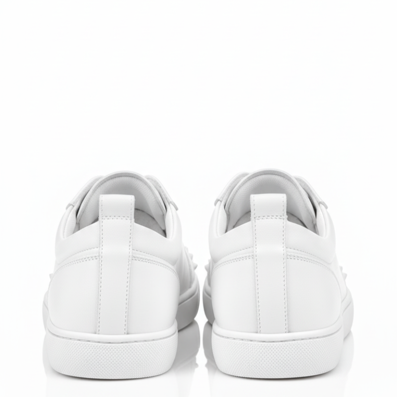 Men Suede Spike Studded Lace Up Sneaker