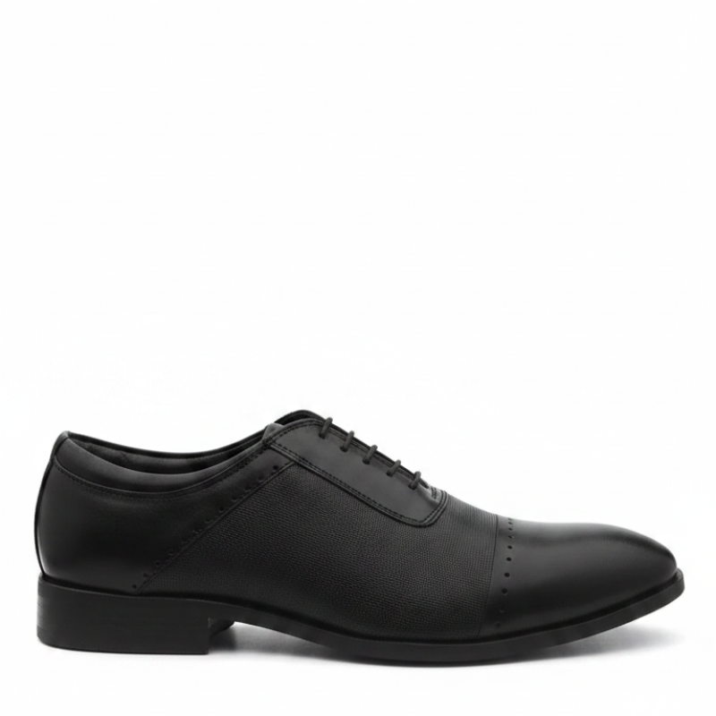 Men Textured Leather Oxford Shoes