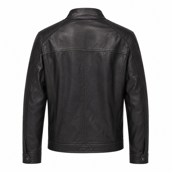 Men's Classic Italian Leather Racer Jacket