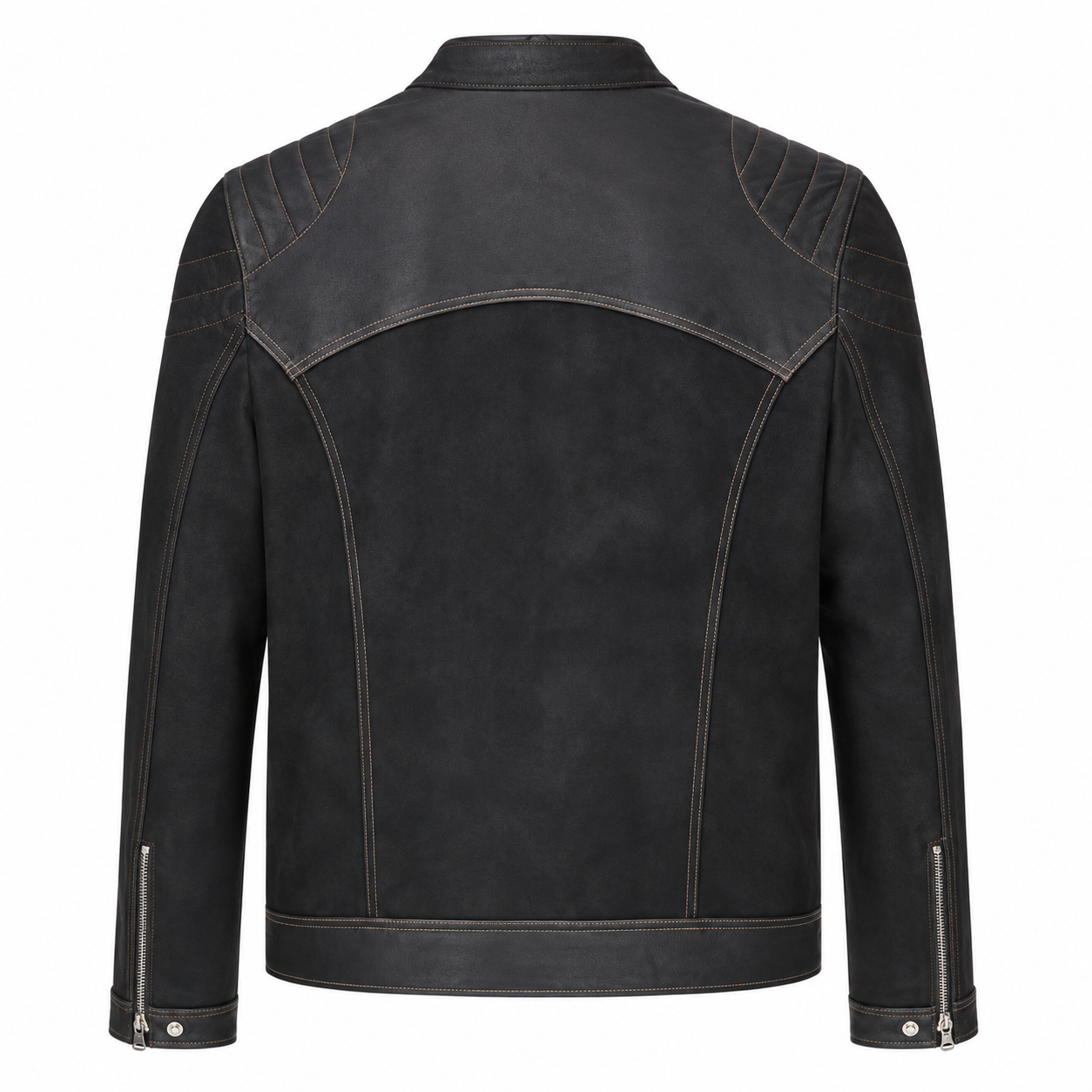 Men's Midnight Suede Luxe Biker Jacket