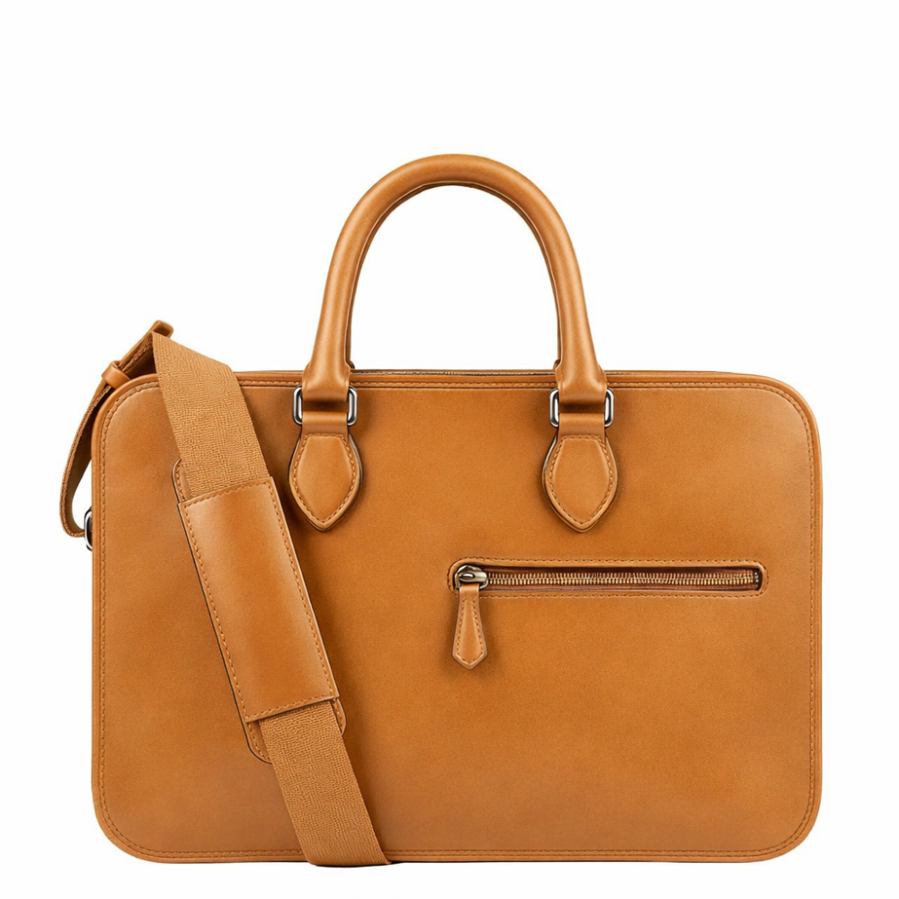 Men's Multifunctional Leather Luxury Briefcase Bag