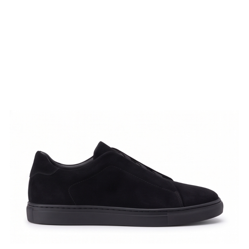 Midnight Gavin Suede Triple Stitch Sneaker