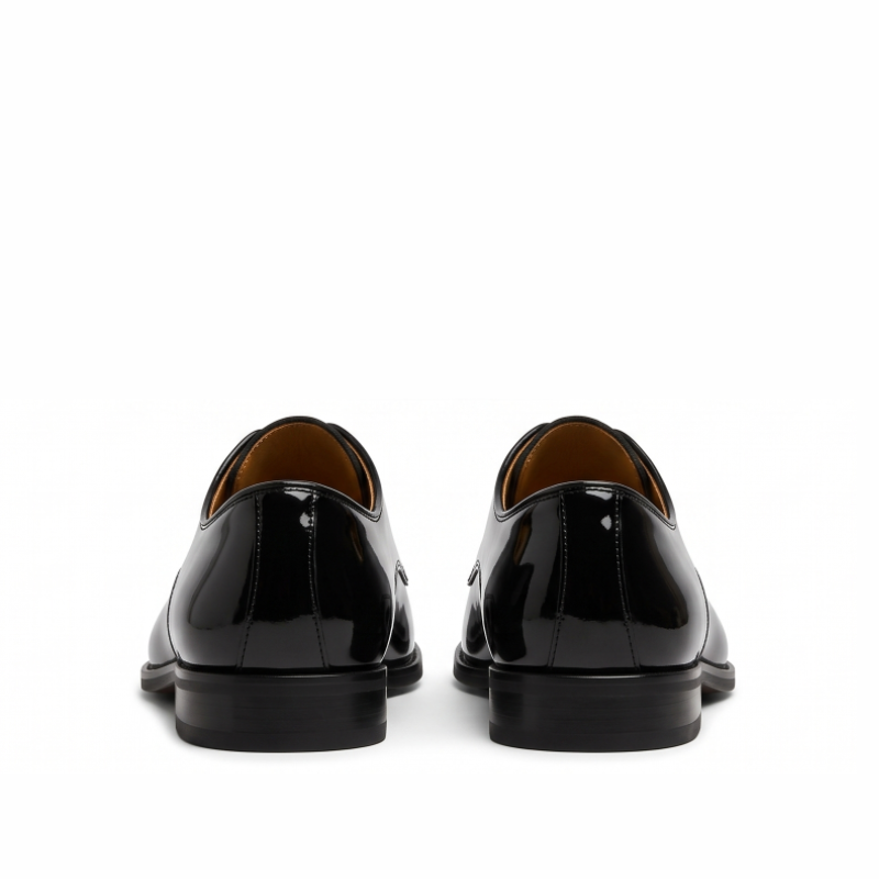 Midnight Patent Glitter Derby Shoes