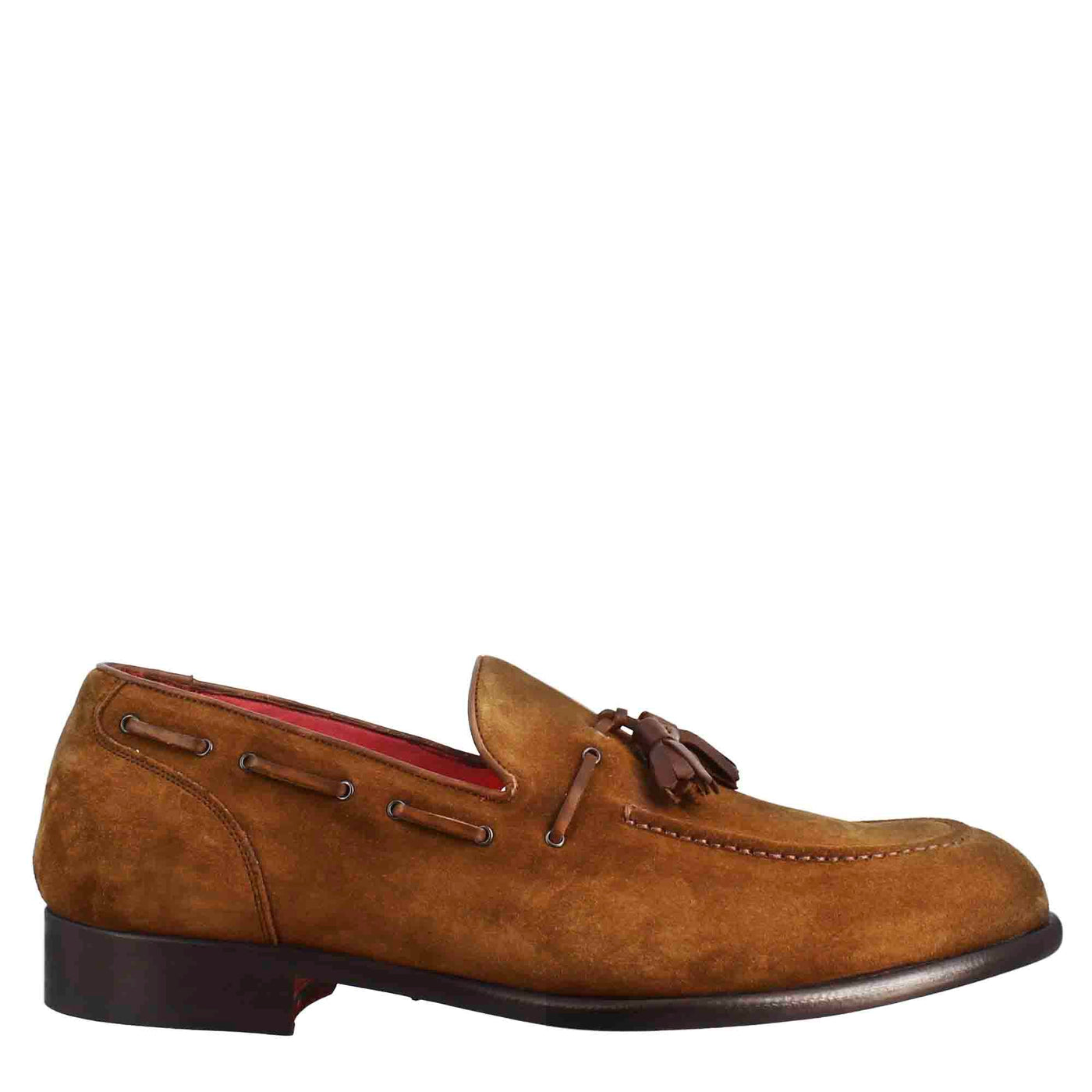 Double Suede Leather Tassel Loafer