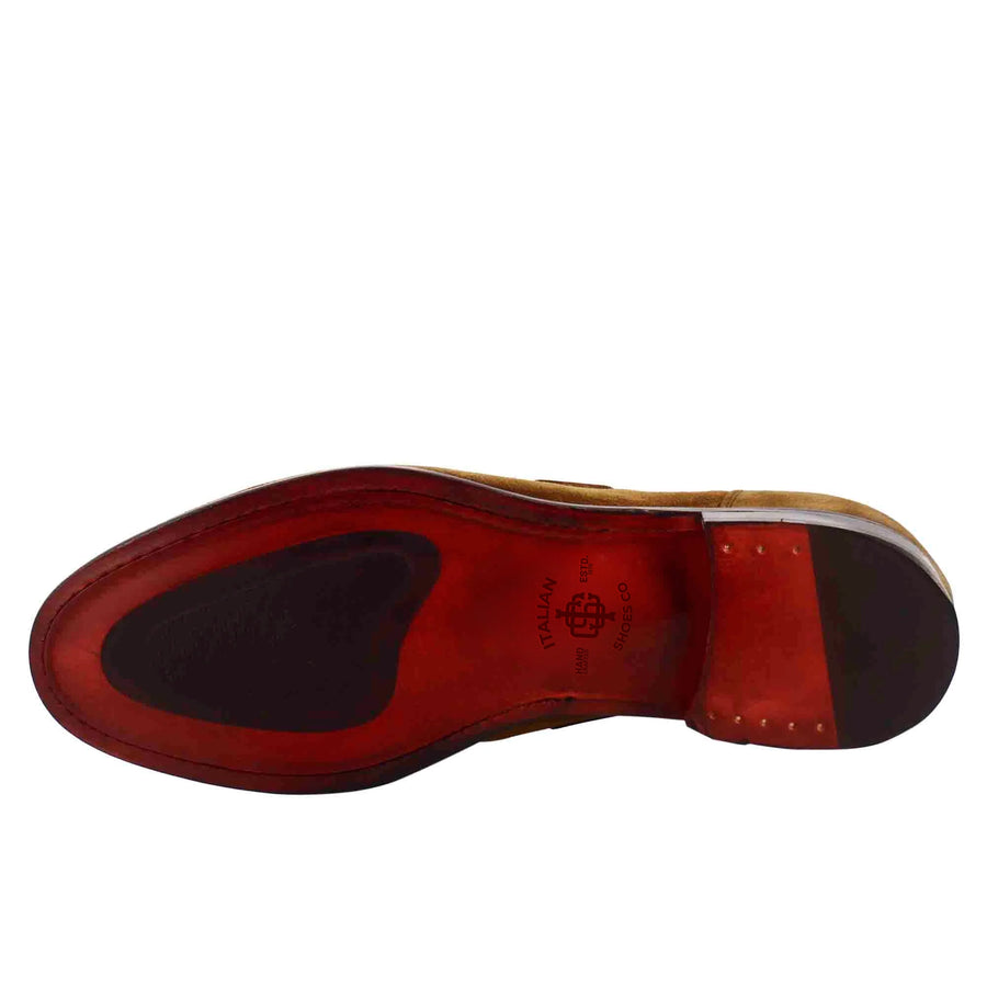 Double Suede Leather Tassel Loafer