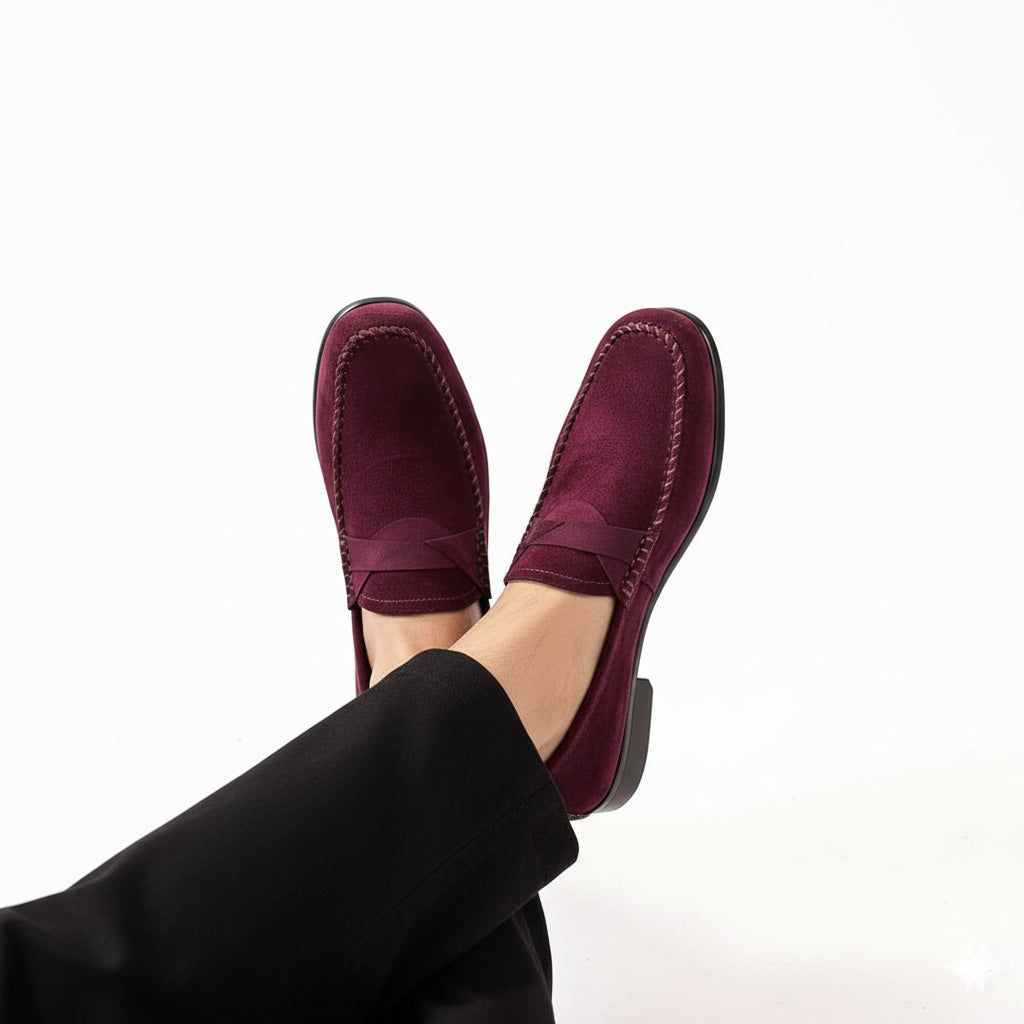 Luxury Suede Heritage Penny strap Moc Loafers
