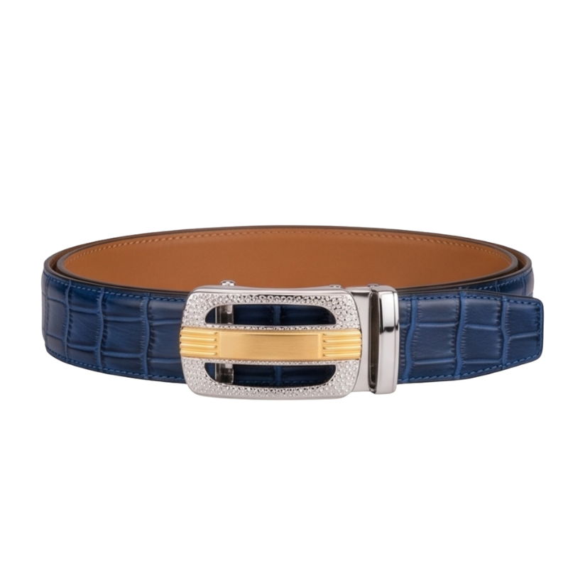 Monarch Croc Automatic Buckle Leather Belt