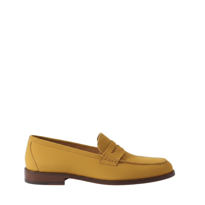 Monarch Dune Smooth Suede Penny Loafers