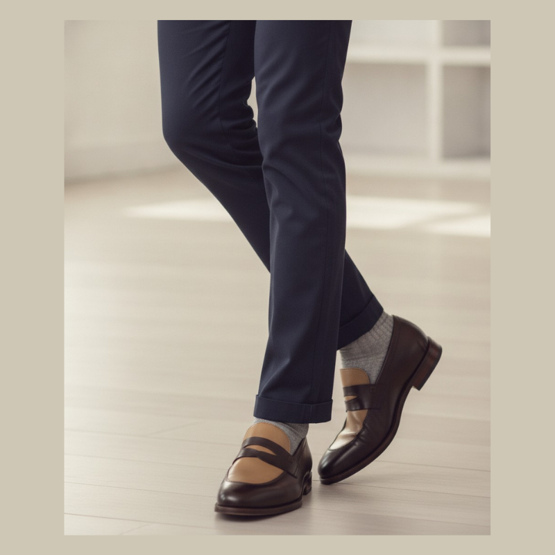 Mystic Dual Tone Italian Luxe Leather Loafer
