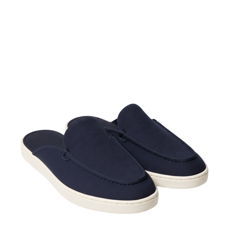 Azure Drift Suede Relaxed Fit Mule