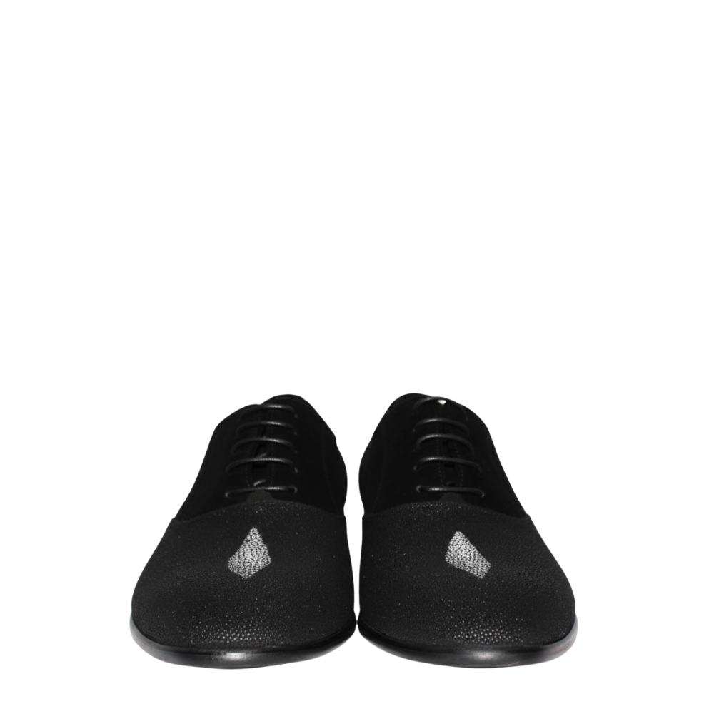 Dune Textured Lace-Up Oxfords