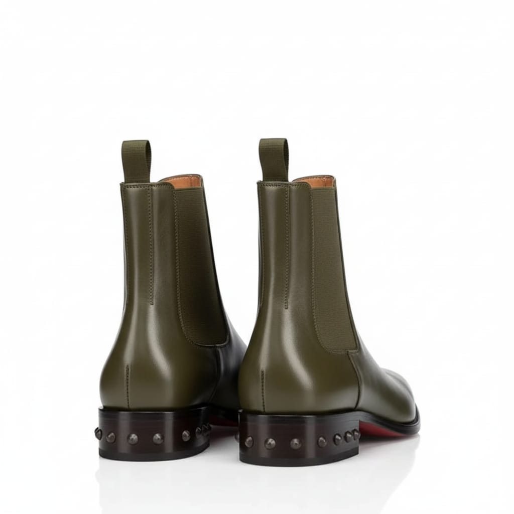 Coal Leather Chelsea Boots