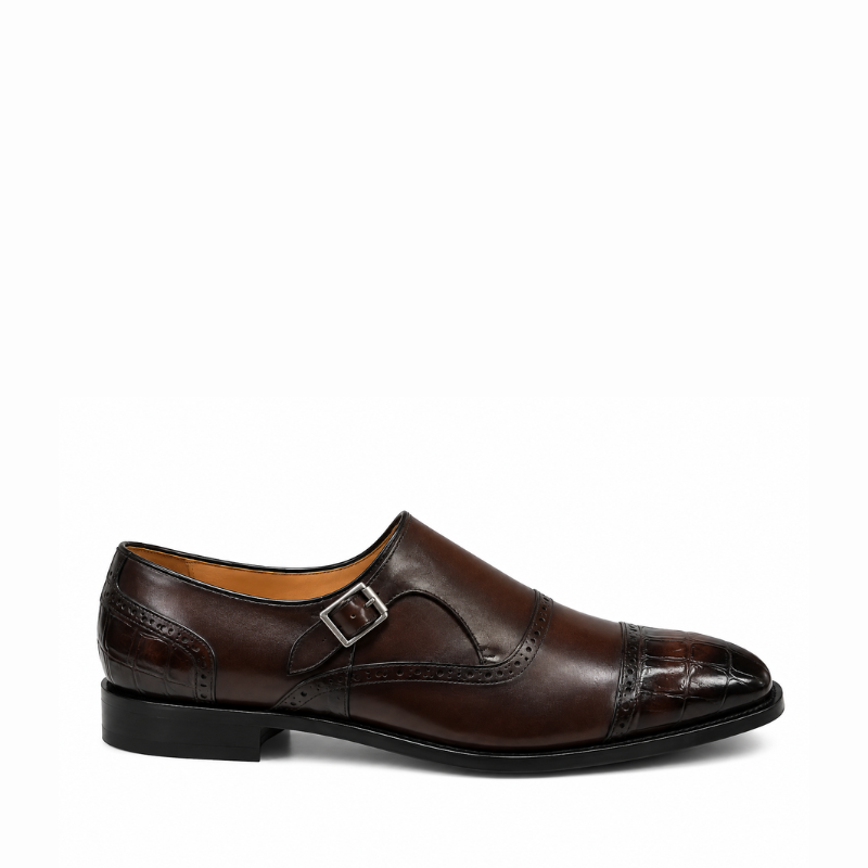 Orvian Classic Single Buckle Monk Strap Shoes