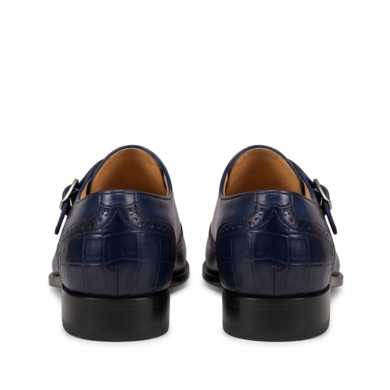Orvian Classic Single Buckle Monk Strap Shoes
