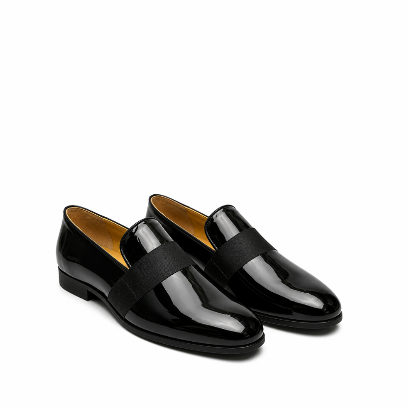 Patent Midnight Jet Leather Loafers