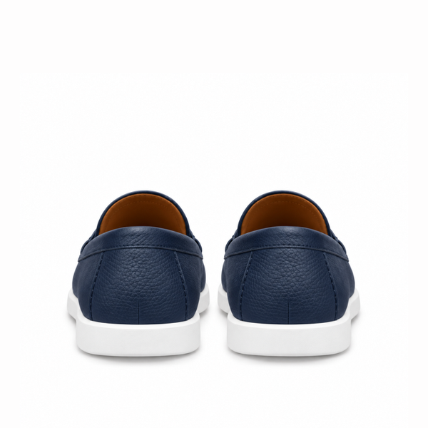 Pebbled Leather Penny Loafers
