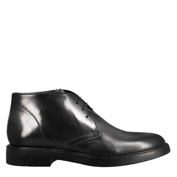 Smooth Leather Ankle Boots
