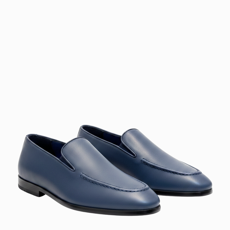 Polished Leather Italian Loafers For Daily Comfort