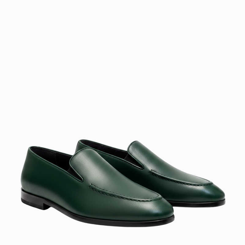 Polished Leather Italian Loafers For Daily Comfort