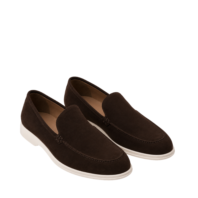 Premium Suede Leather Beige Loafer For Men