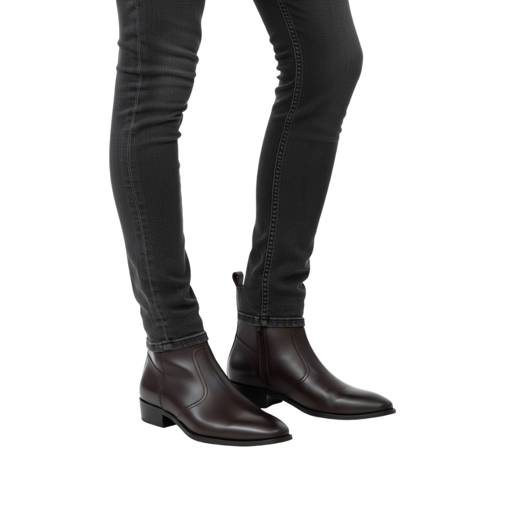 Prime Block Heel Italian Chelsea Boots
