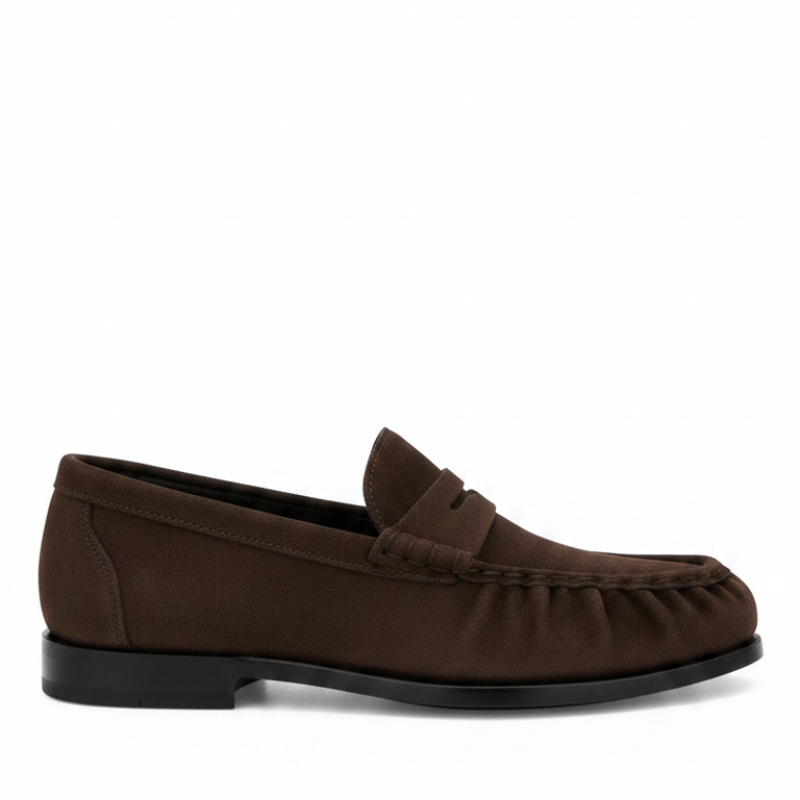 Refined Comfort Rounded Toe Suede Loafers