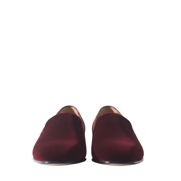 Refined Comfort Velvet Loafers Signature Statement