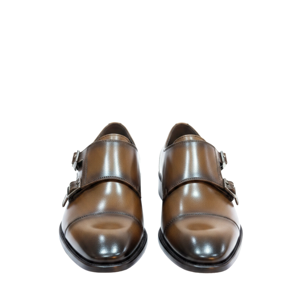 Regal Mocha Handcrafted Monk Strap Shoes