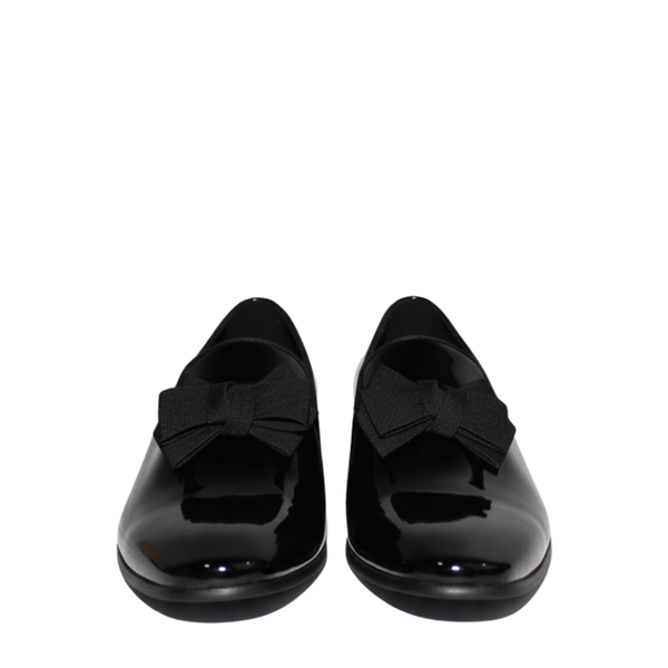 Regal Noir Bow Patent Loafers