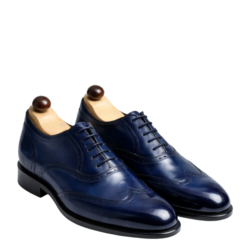 royal blue dress shoes women's Royal Classic Wingtip Oxford Shoes – Italian Shoes Company
